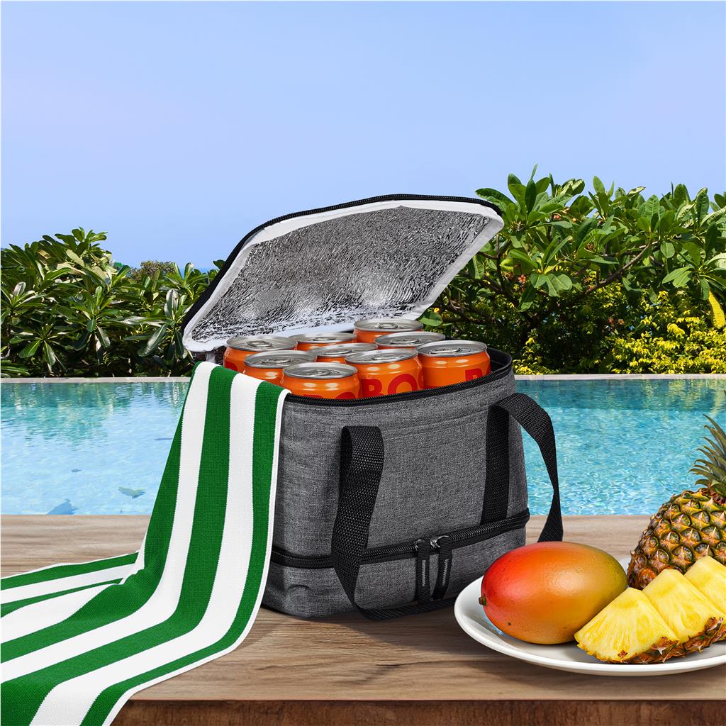 Altitude Manitoba 9-Can Double Decker Cooler - GREY