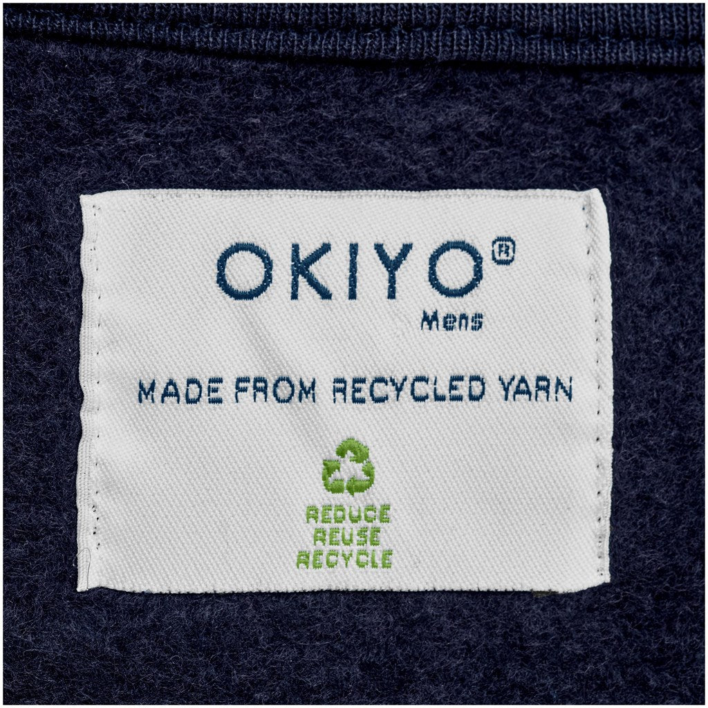 Mens Okiyo Kaizen Eco Hooded Sweater - NAVY