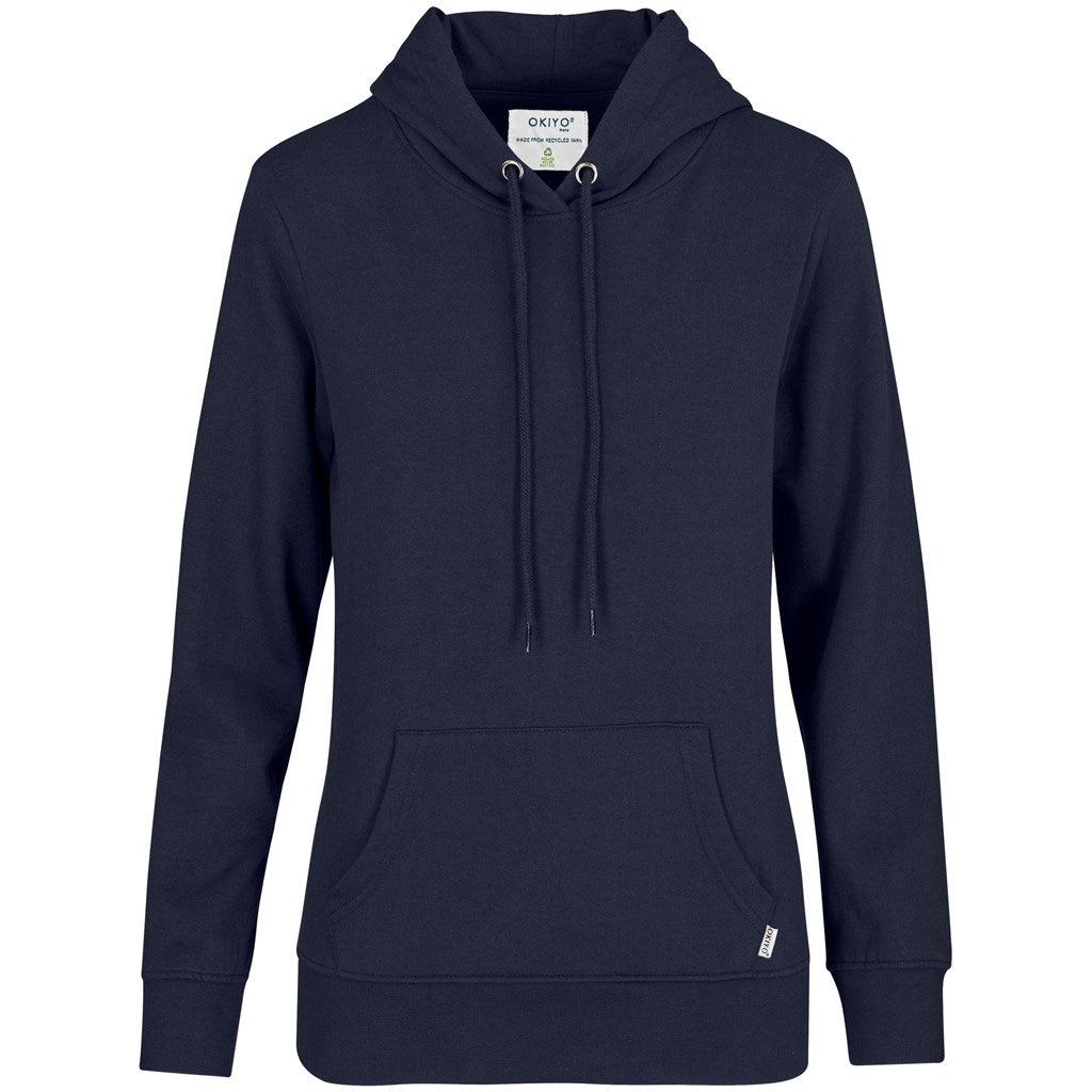 Ladies Okiyo Kaizen Eco Hooded Sweater - NAVY