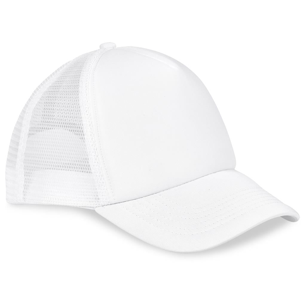 Vibe Foam Trucker Cap - 5 Panel - WHITE