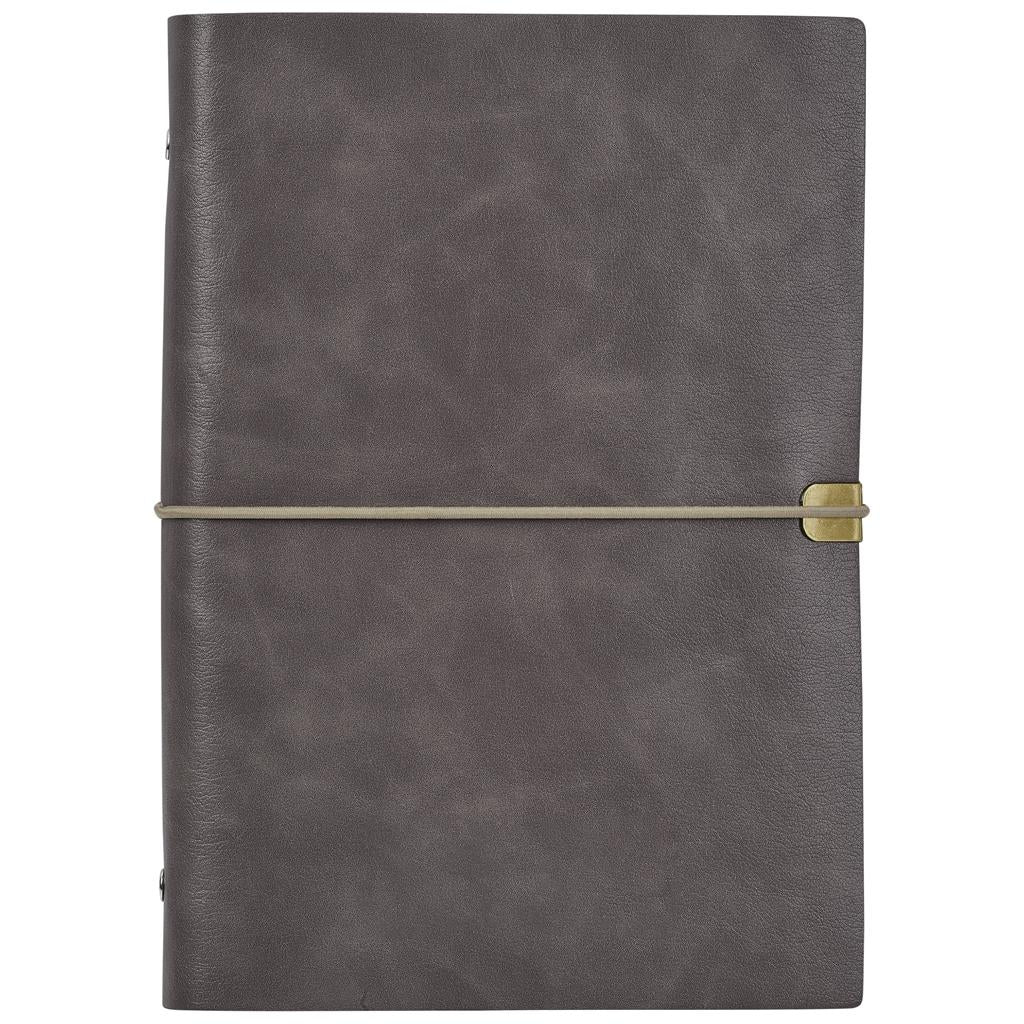 Serendipio Heritage Refillable A5 Ring-Bound Notebook - TAUPE