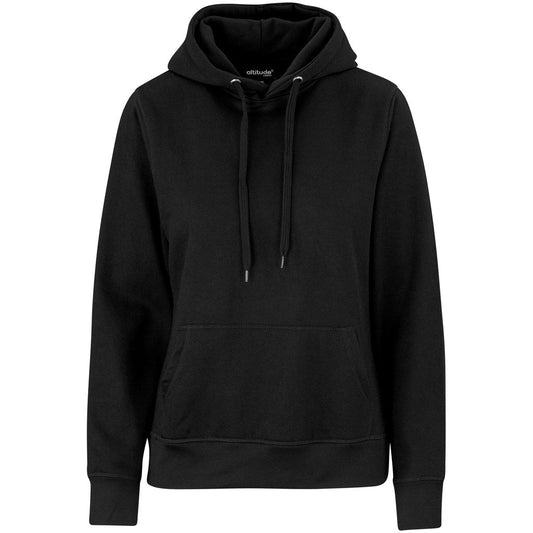 Ladies Essential Hooded Sweater - BLACK