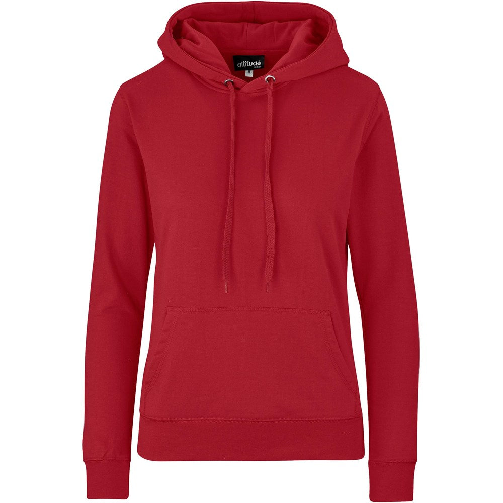 Ladies Essential Hooded Sweater - RED
