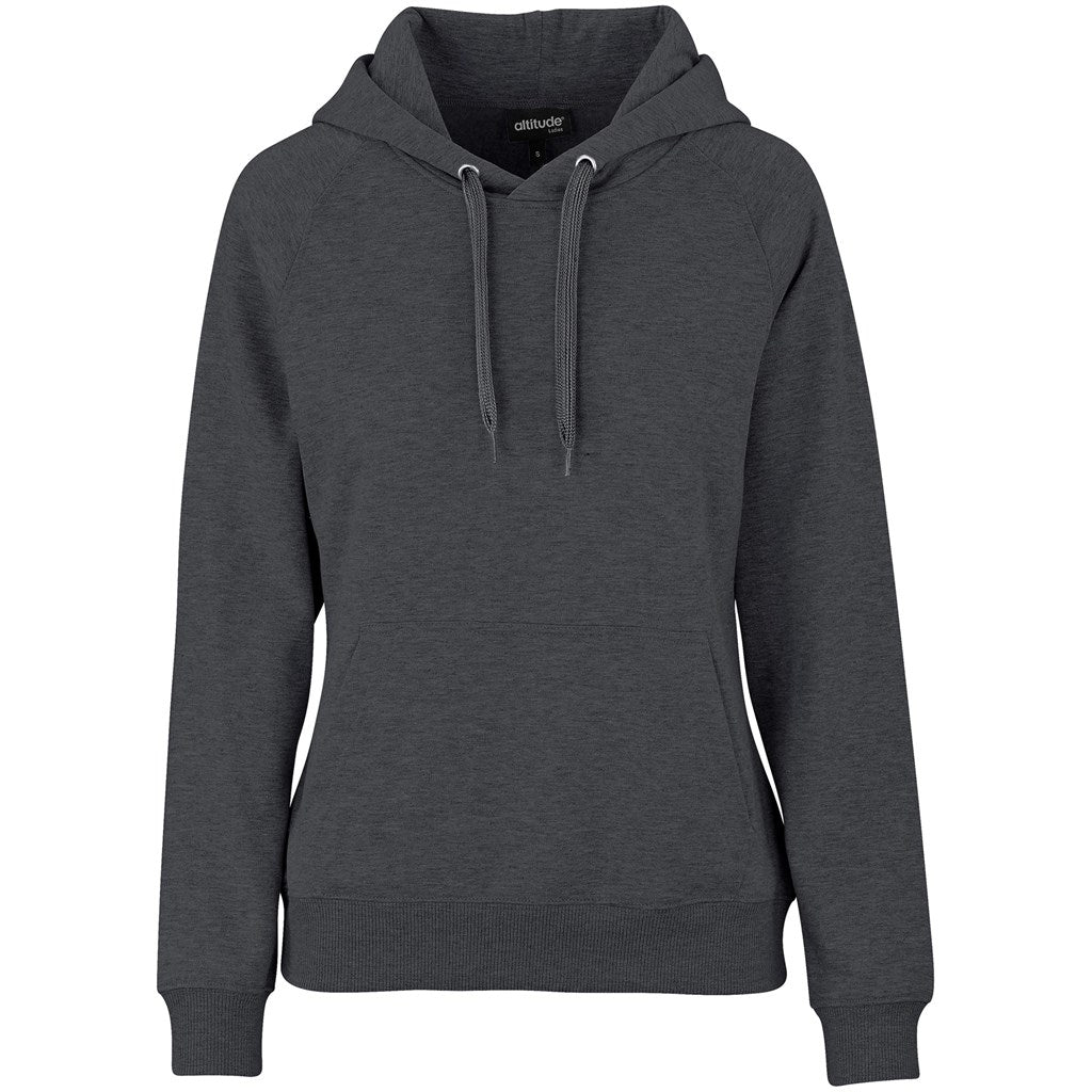 Ladies Harvard Heavyweight Hooded Sweater - CHARCOAL