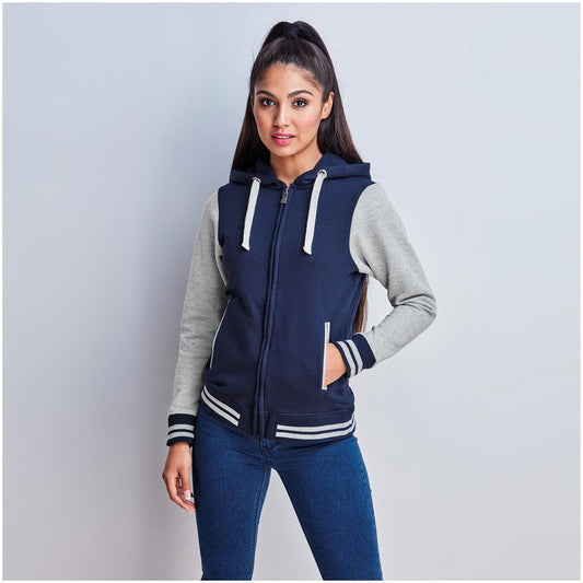 Ladies Princeton Hooded Sweater - Navy - NAVY