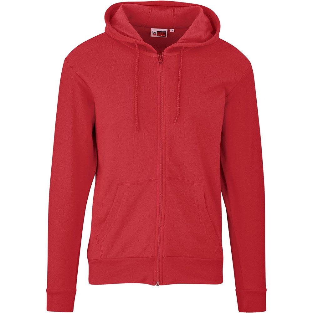 Mens Bravo Hooded Sweater - Red - RED