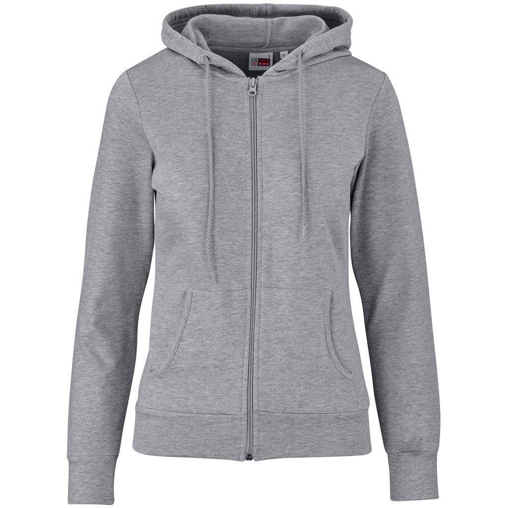 Ladies Bravo Hooded Sweater - Grey - GREY