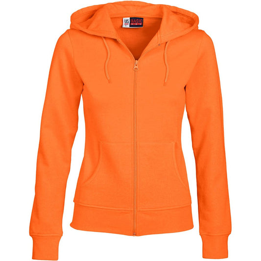 Ladies Bravo Hooded Sweater - Orange - ORANGE