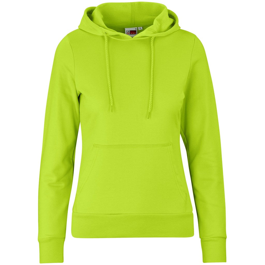Ladies Omega Hooded Sweater - Lime - LIME