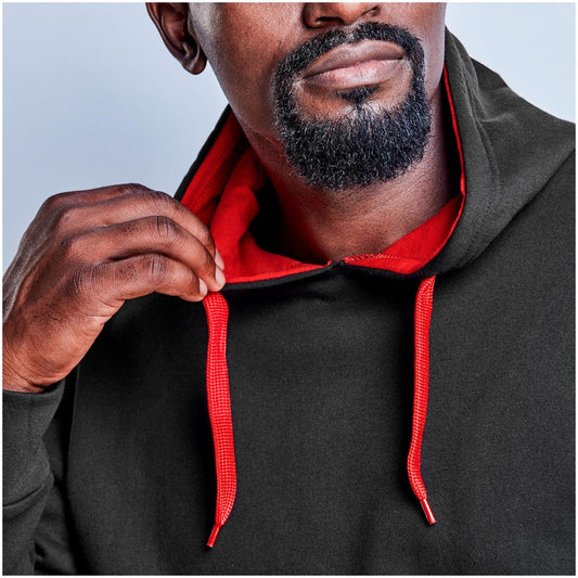 Mens Solo Hooded Sweater - Red - RED
