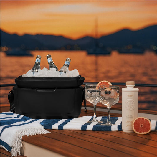 Serendipio Santorini 12-Litre Cooler Box - BLACK