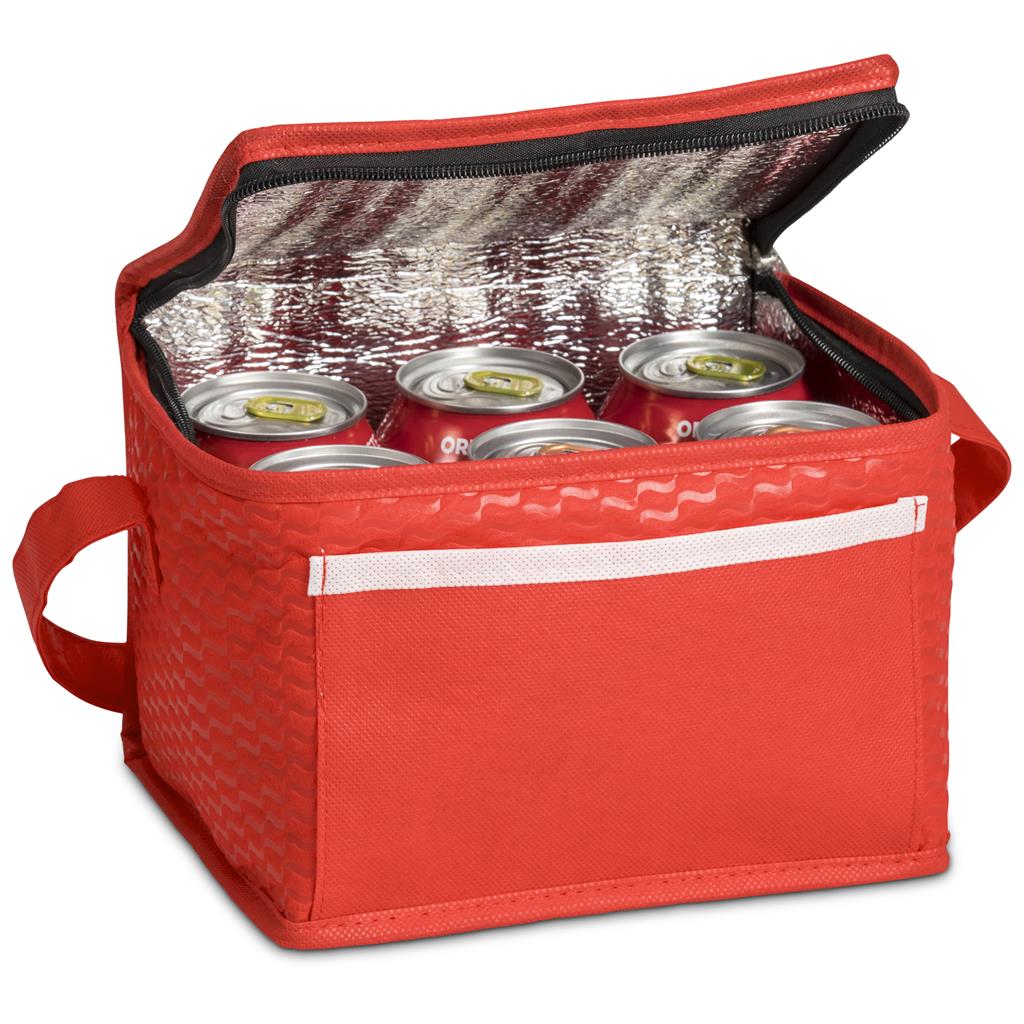 Altitude Brighton Non-Woven 6-Can Cooler - RED