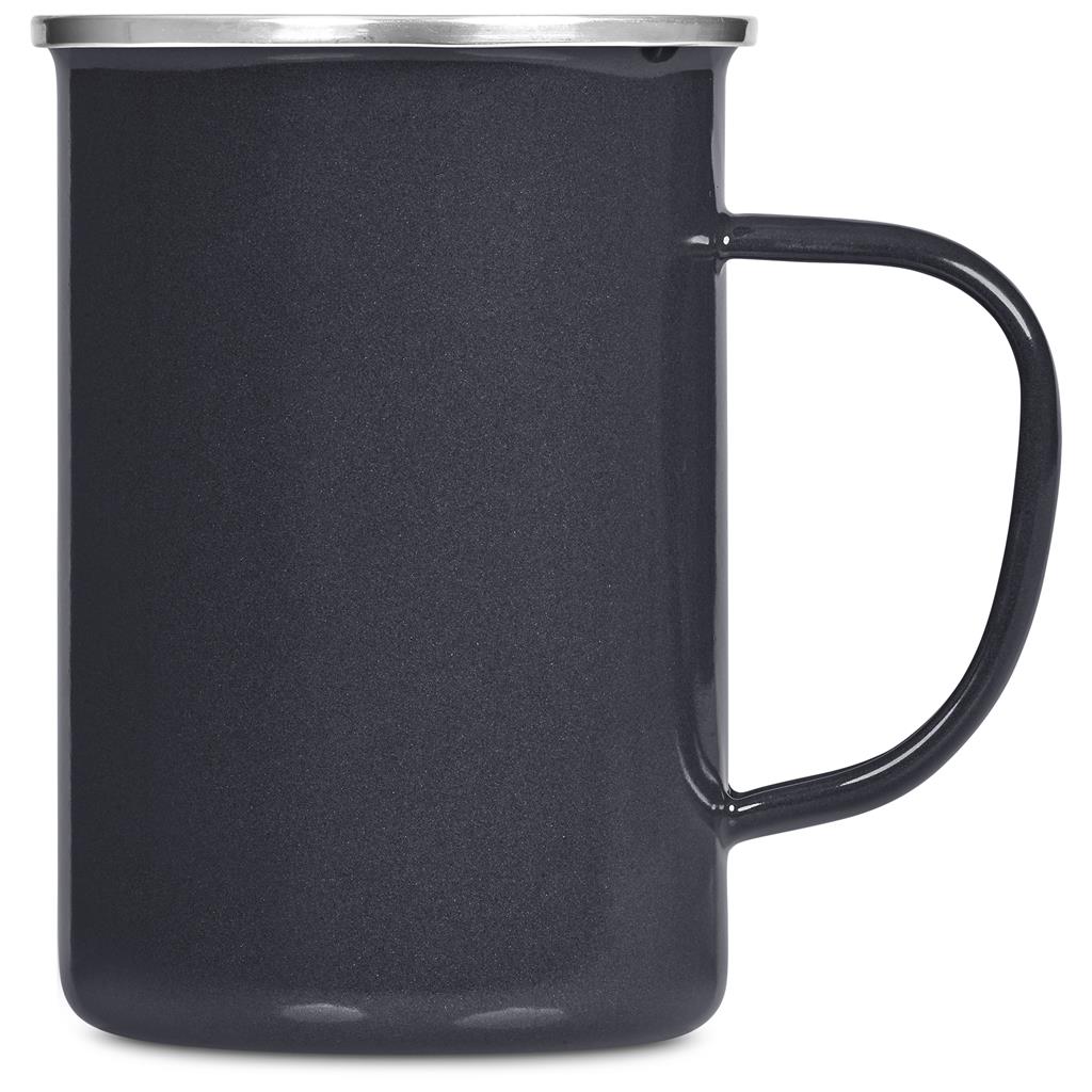 Andy Cartwright Satara Enamel Coffee Mug – 600ml - CHARCOAL