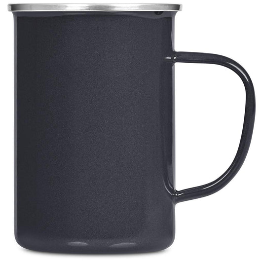 Andy Cartwright Satara Enamel Coffee Mug – 600ml - CHARCOAL