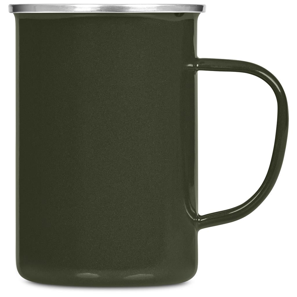 Andy Cartwright Satara Enamel Coffee Mug – 600ml - OLIVE