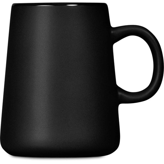 Serendipio Dorset Ceramic Coffee Mug – 400ml - BLACK