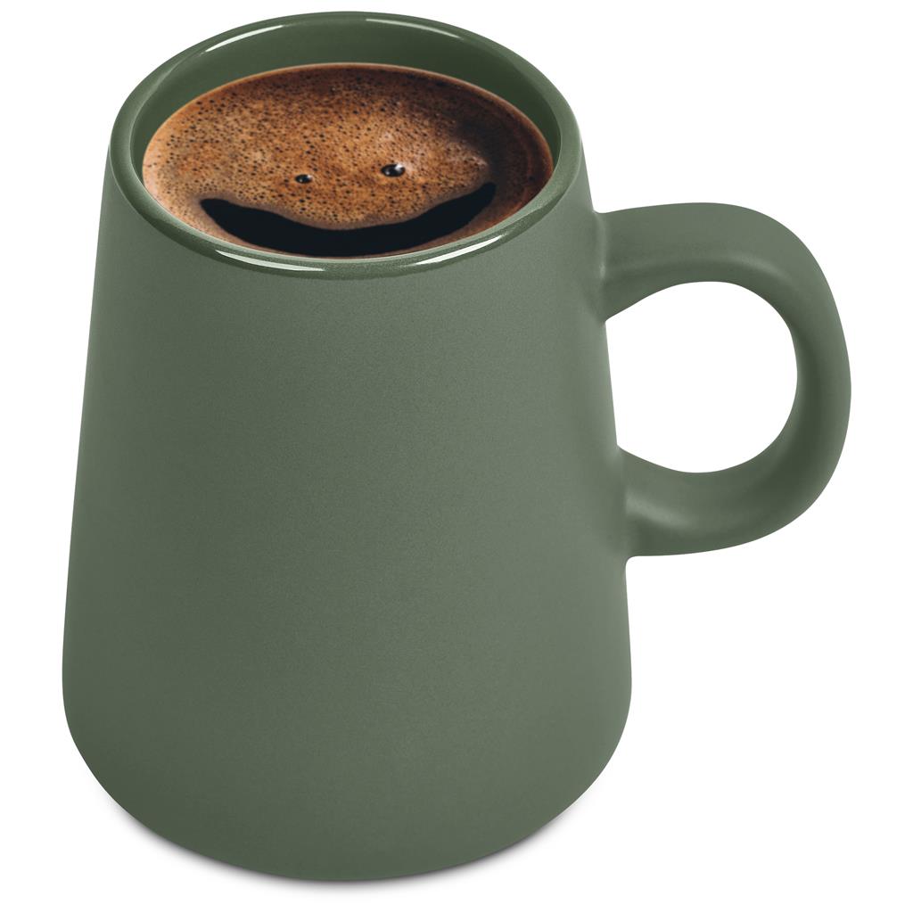 Serendipio Dorset Ceramic Coffee Mug – 400ml - GREEN