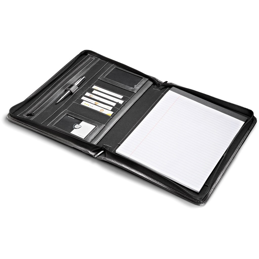 Altitude Eastbrook A4 Zip-Around Folder - BLACK