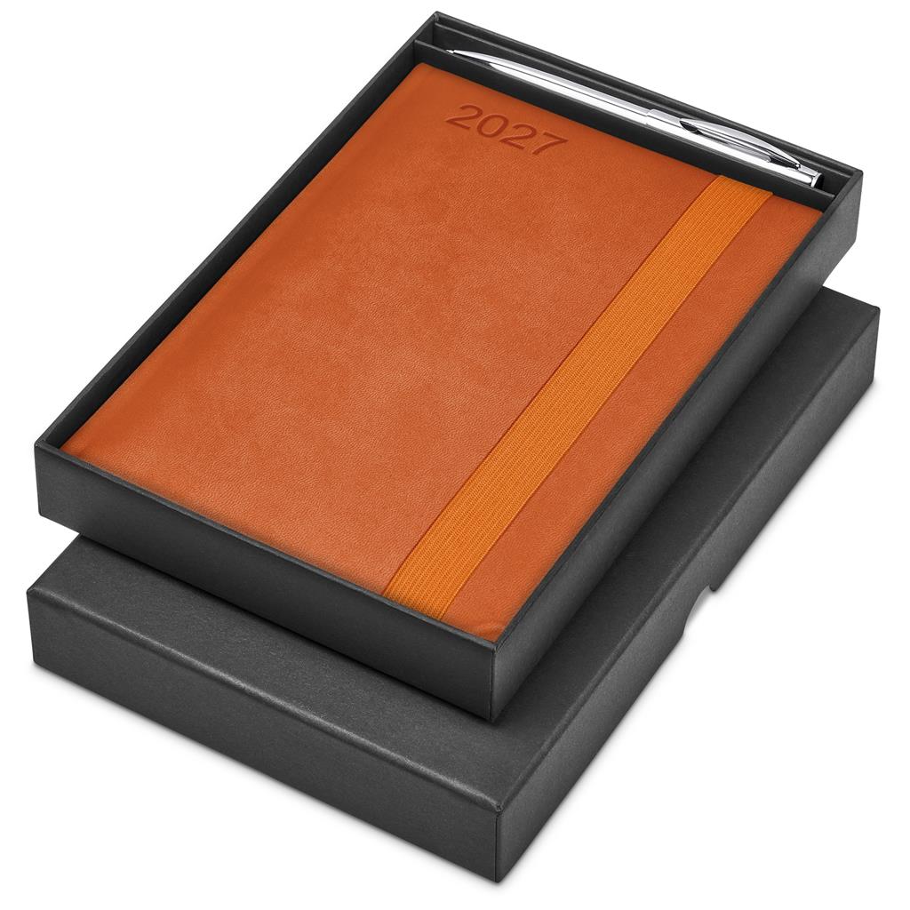 Altitude Advantage A5 2027 Diary And Cypher Pen Set - ORANGE
