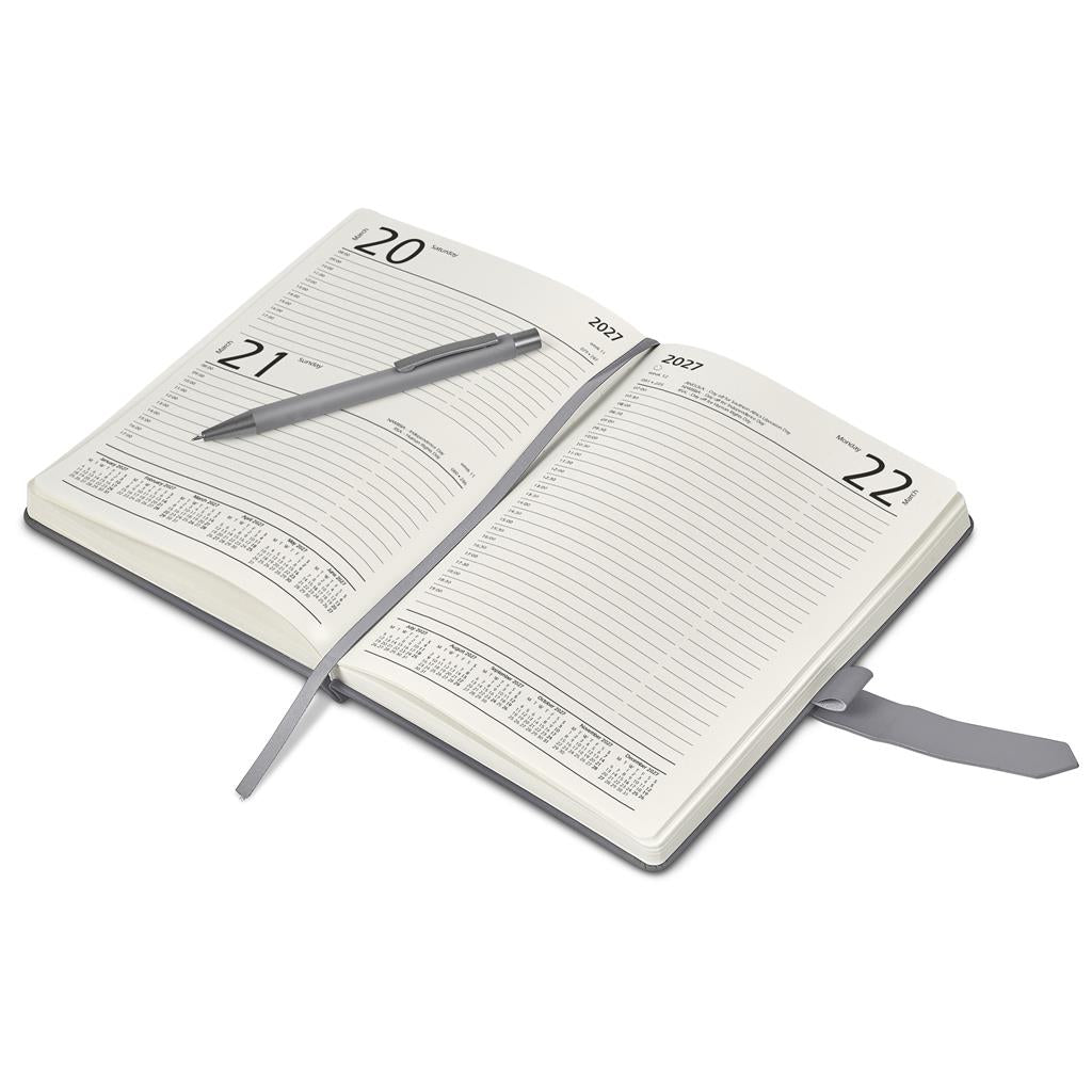 Altitude Enterprise A5 2027 Diary and Omega Pen Set - GREY