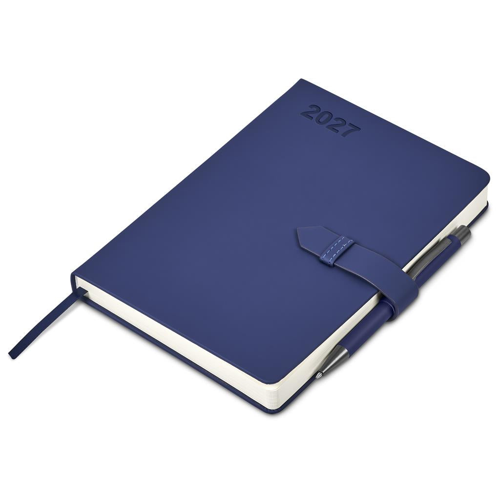 Altitude Enterprise A5 2027 Diary and Omega Pen Set - NAVY