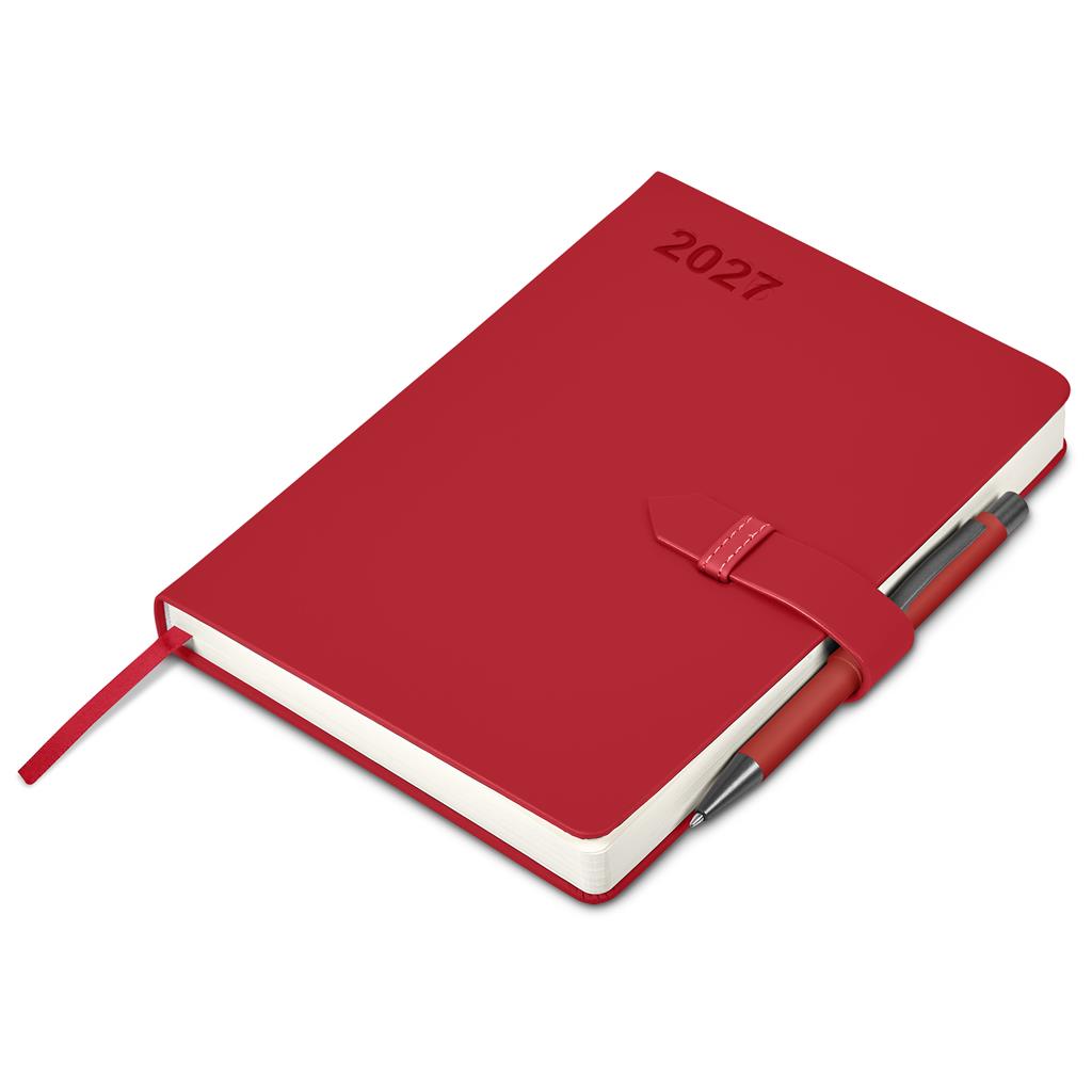Altitude Enterprise A5 2027 Diary and Omega Pen Set - RED