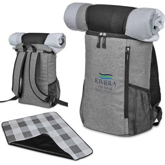 Summertide Backpack Cooler & Picnic Blanket - GREY