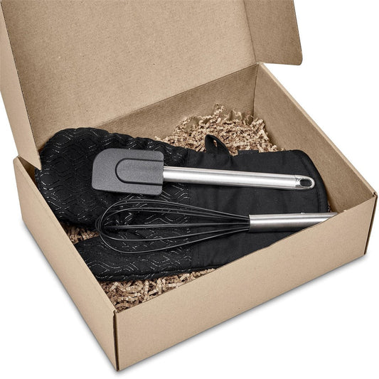 Serendipio Pastry Chef Baking Gift Set - Single - BLACK