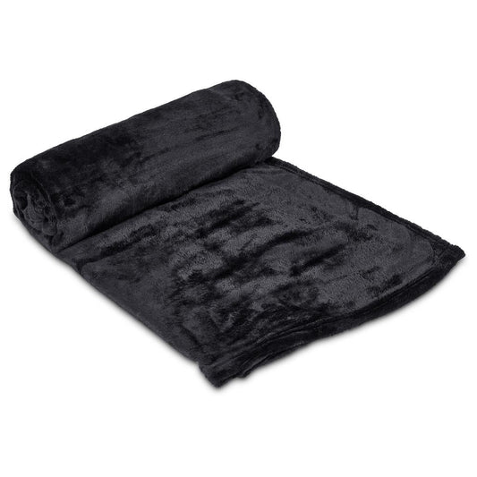 Serendipio Huron Fleece Blanket - BLACK