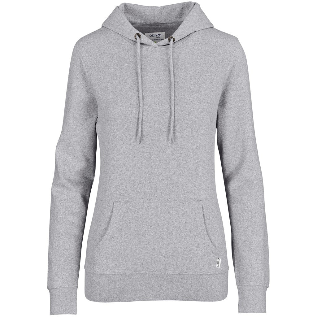 Ladies Okiyo Kaizen Eco Hooded Sweater - GREY