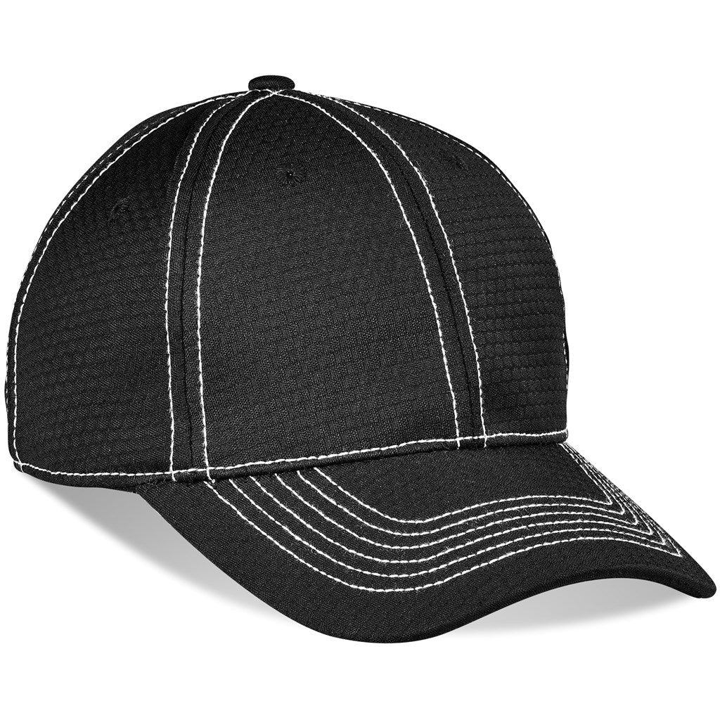 Augusta Fitted Cap - 6 Panel - BLACK