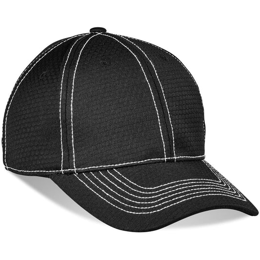 Augusta Fitted Cap - 6 Panel - BLACK
