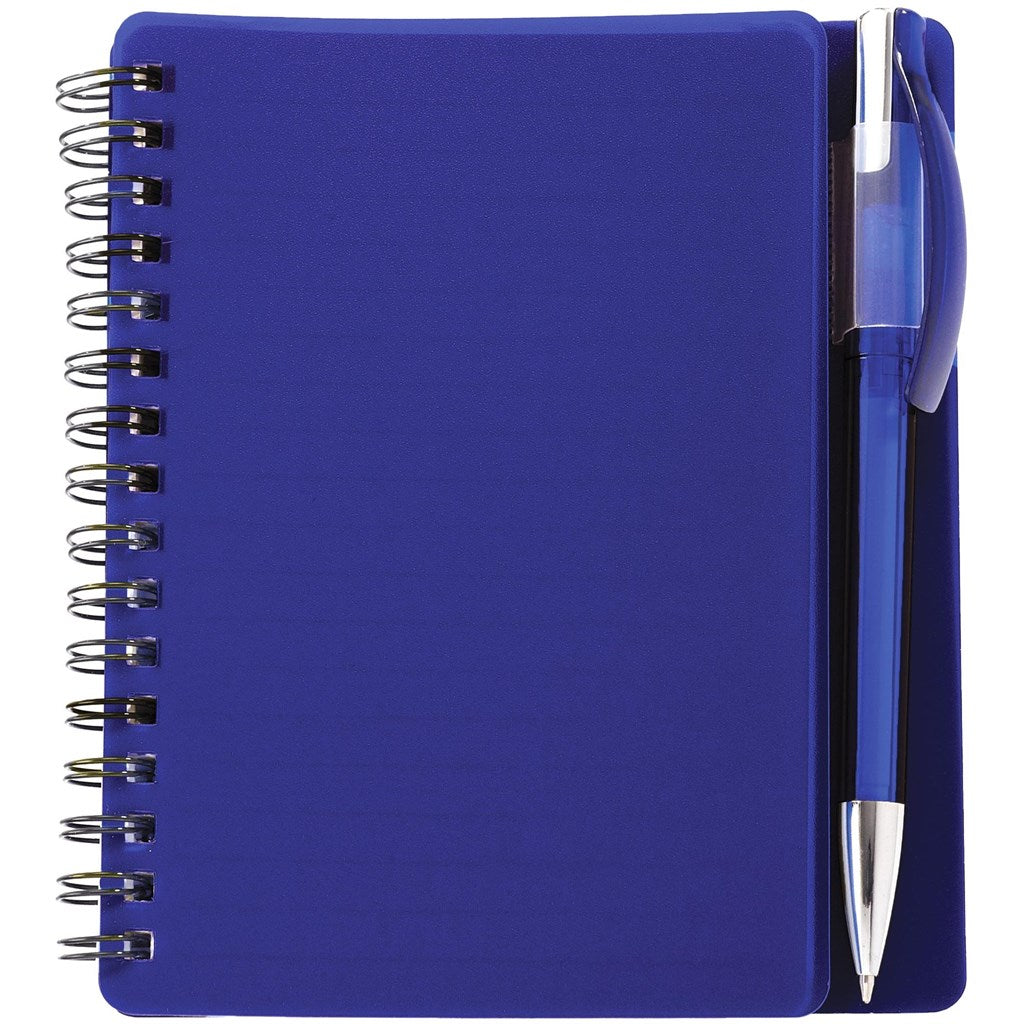 Altitude Plasma A6 Spiral Notebook & Pen - BLUE