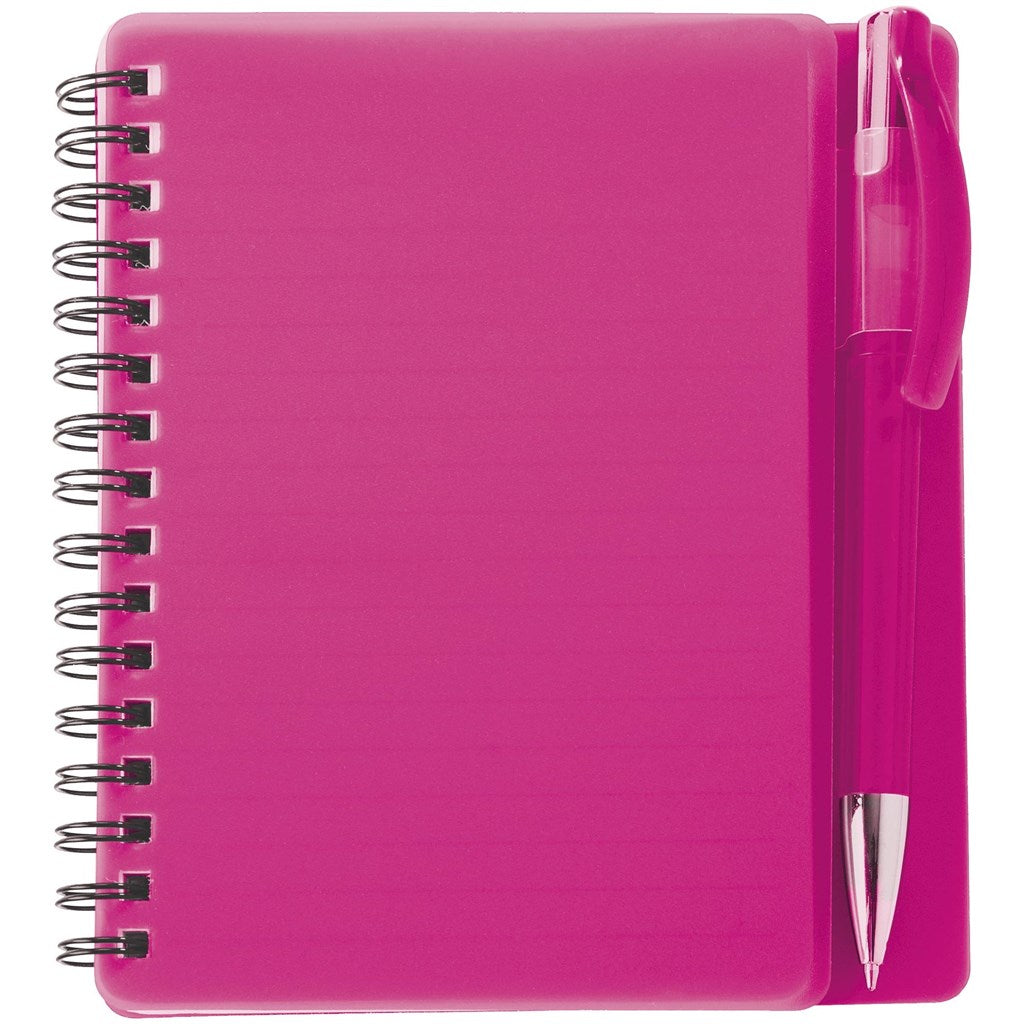 Altitude Plasma A6 Spiral Notebook & Pen - PINK