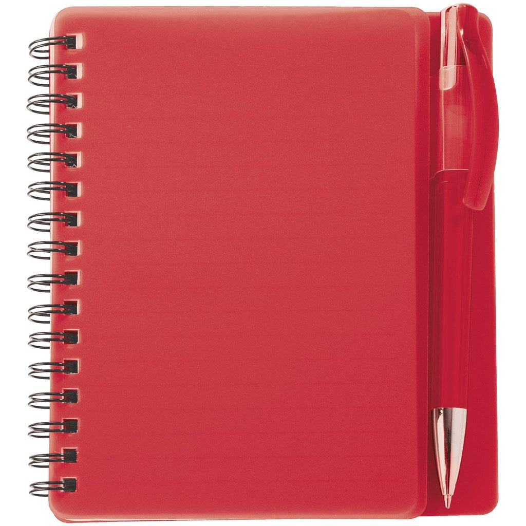 Altitude Plasma A6 Spiral Notebook & Pen - RED