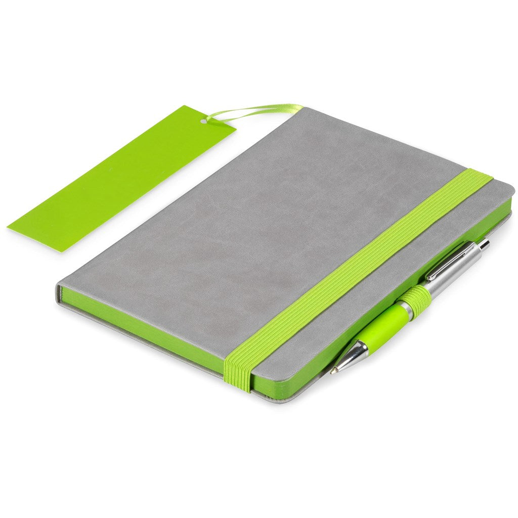 Altitude Colourblock A5 Soft Cover Notebook - LIME