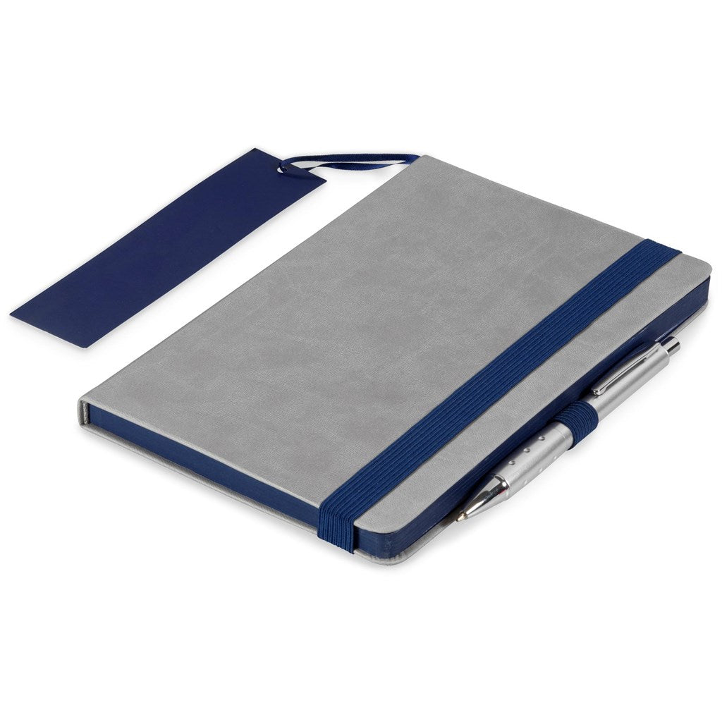 Altitude Colourblock A5 Soft Cover Notebook - NAVY