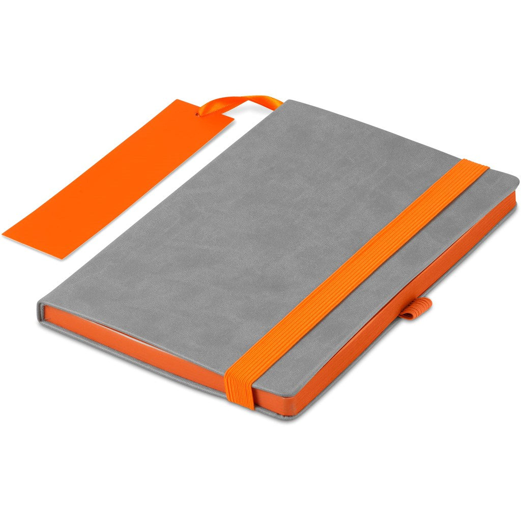 Altitude Colourblock A5 Soft Cover Notebook - ORANGE