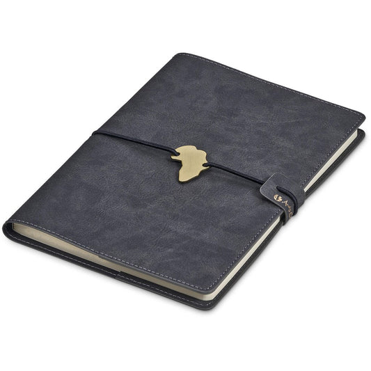 Andy Cartwright Afrique Cowskine A5 Soft Cover Notebook - CHARCOAL