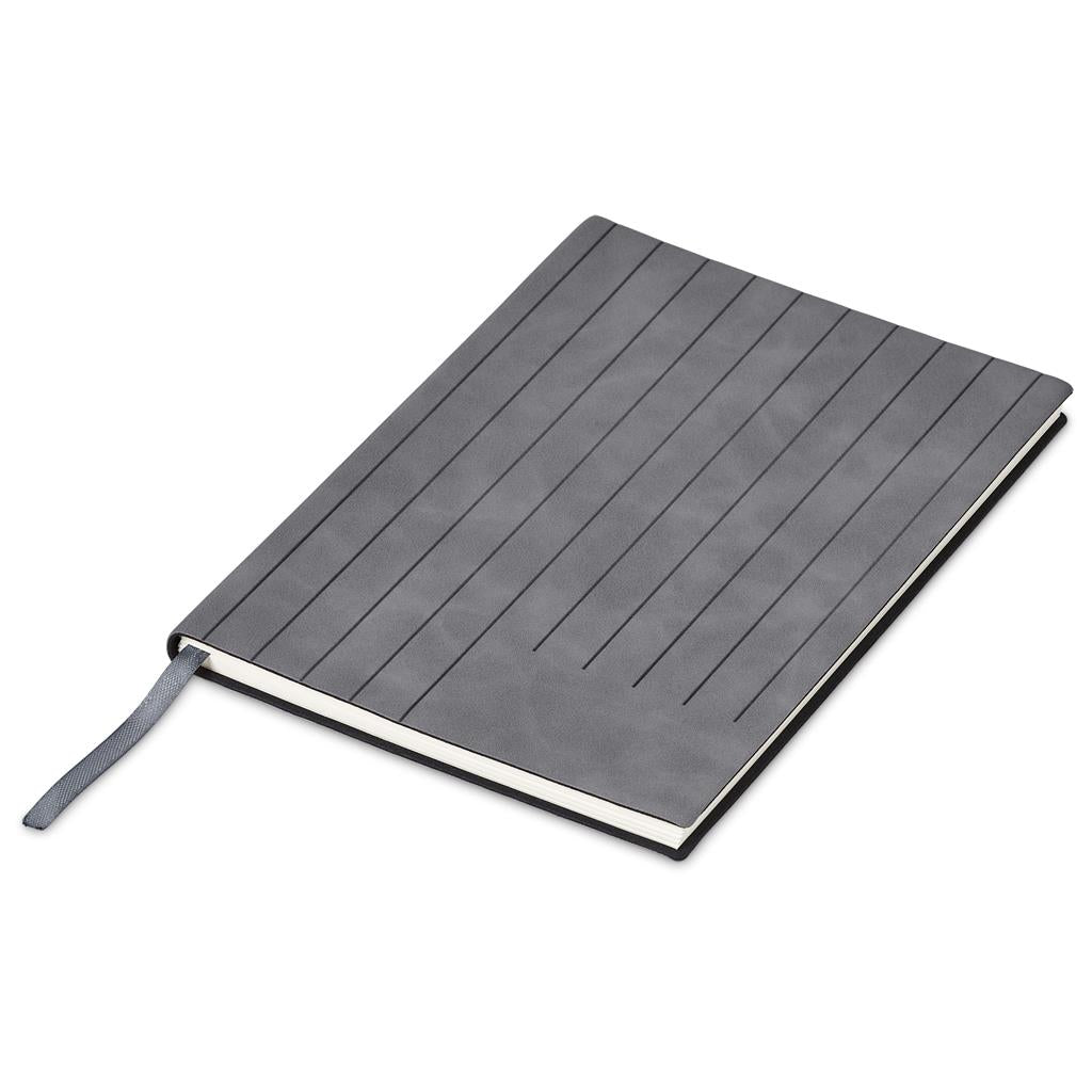 Altitude Pinstripe A5 Soft Cover Notebook - GREY