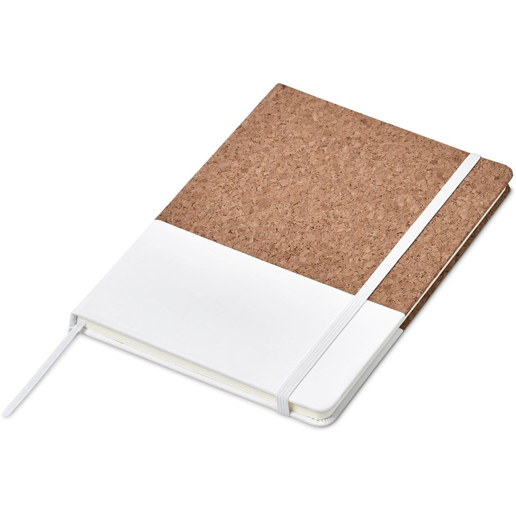 Okiyo Denki Cork A5 Hard Cover Notebook - SOLID WHITE