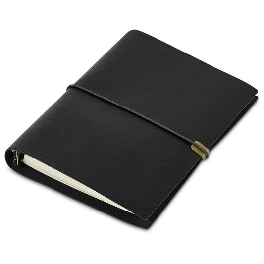 Serendipio Heritage Refillable A5 Ring-Bound Notebook - BLACK